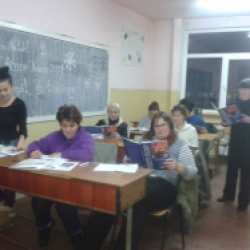 Gli studenti del Collegio Tecnico Dimitrie Leonida Petrosani